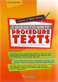 A Guide To Write Procedure Texts