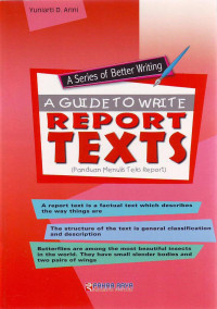 A Guide To Write Report Texts