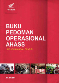 Buku Pedoman Operasional Ahass Untuk Kalangan Sendiri