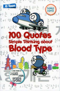 K-Toon 100 Quotes Simple Thinking About Blood Type