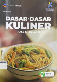 Dasar-Dasar Kuliner SMK/MAK Fase E - Kelas X