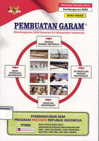 Buku Vokasi: Pembuatan Garam