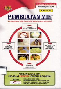 Buku Vokasi: Pembuatan Mie